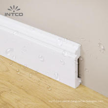 INTCO Easy Install Decorative Waterproof White Plastic Baseboard Skirting Board Cornice moulding